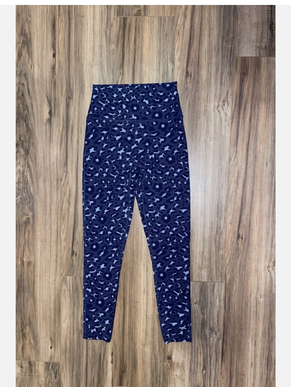 aerie Navy Leopard-Print High-Waist Leggings